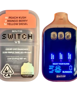 BOUTIQ SWITCH V5 (3 in 1) PEACH KUSH” (H) x “MANGO BERRY”