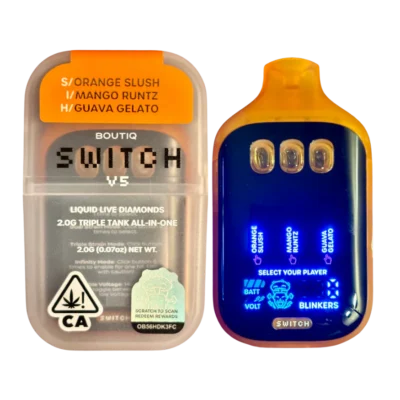 BOUTIQ SWITCH V5 (3 in 1) “ORANGE SLUSH” (S) x “MANGO RUNTZ” (I) x “GUAVA GELATO” (H)